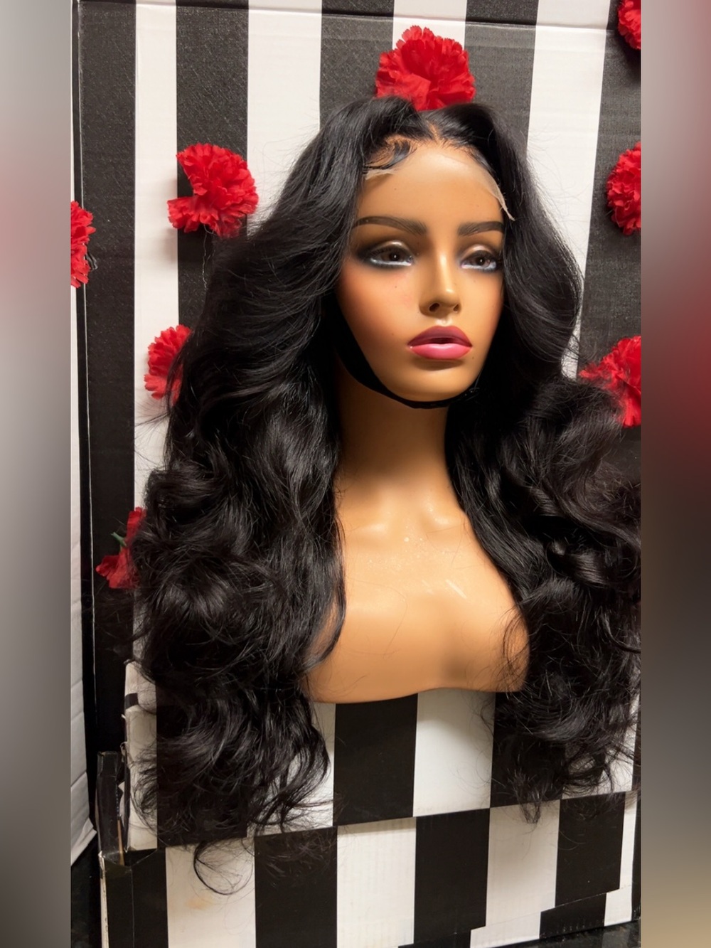22 inch HD Raw hair lace closure wig